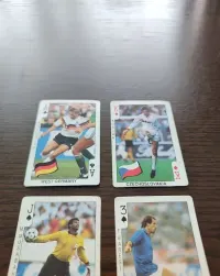 Stare karty do gry z piłkarzami Football bubble gum z lat 90 - wymiana — ujęcie 4
