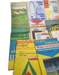 Stare mapy plany PRL miasta regiony 15 szt — ujęcie 5
