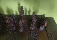 Stare zabytkowe szachy  z Napoleonem — ujęcie 3