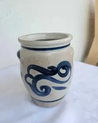 Stary garnek kamionkowy Westerwald 1L | Vintage kamionka z Niemiec / Schmalztopf — ujęcie 2