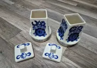 stary kolekcjonerski Włocławek ceramika porcelana imbryk zestaw wazon puszka — ujęcie 3