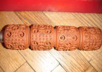 Stary niemiecki wałek do masażu, masażer (doppel punkt-roller) — ujęcie 4