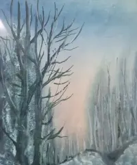 Stary obraz, akwarela — ujęcie 4