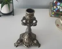 Stary Świecznik  mosiężny retro vintage lata 60-te — ujęcie 2