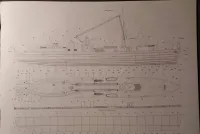 Stawiacz min ORP Gryf, Angraf  |  Model kartonowy — ujęcie 2