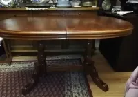 Stoł owalny debowy rozkladany 130x94x74 po rozlozeniu 170cm — ujęcie 2