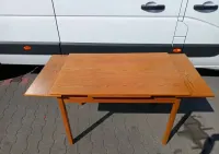 Stół rozkładany drewniany prl vintage old school — ujęcie 3