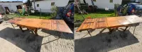 Stół ROZKŁADANY kuchni jadalni drewniany antyk do 362CM 16 osobowy drewno — ujęcie 4
