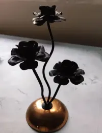 Świecznik róże, wysokość 24 cm — ujęcie 4