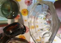 Szklana lampa naftowa - antyk — ujęcie 5