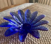 Szklana Patera 28 cm w idelanym stanie . — ujęcie 2