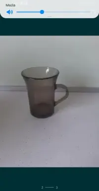 Szklaneczka mała szklanka brąz prl arcoroc vintage kolekcja home szkło — ujęcie 3