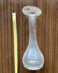 Szklany wazon "flet" vintage — ujęcie 4