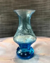 Szkło Murano  figurka kotka  wazonik  komplet  vintage — ujęcie 4