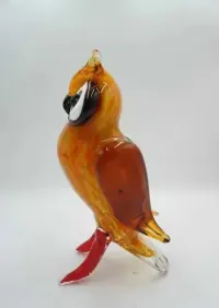 Szkło Murano  - Pomarańczowa Sowa — ujęcie 4