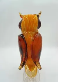 Szkło Murano  - Pomarańczowa Sowa — ujęcie 3