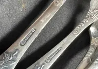 sztućce ZSRR (w walizce zastępczej) z melchioru zestaw wschodni CENA OBNIŻONA — ujęcie 2
