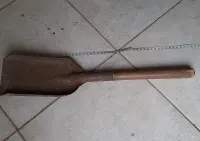 Szufelka metalowa do węgla do pieca vintage z PRL solidna — ujęcie 4