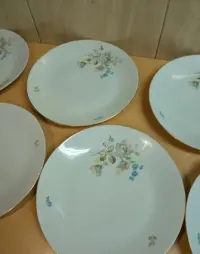Talerz płytki stara porcelana PRL lata 70 Chodzież - 9 sztuk — ujęcie 3