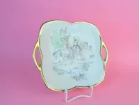 Talerzyk porcelana Alka Kunst Bawaria dziki zachód Ameryka lata 50 60 — ujęcie 3
