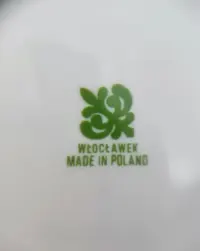 Talerzyki deserowe Włocławek PRL 2 sztuki — ujęcie 4
