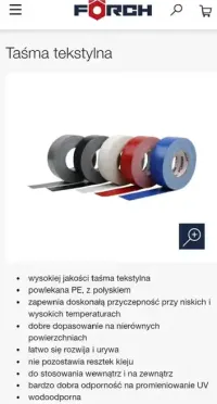 Taśma tekstylna Förch czerwona — ujęcie 5