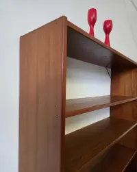 Tekowy skandynawski REGAŁ biblioteczka bookcase 1960 - Łódź — ujęcie 4