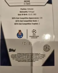 Topps karta limitowana PEPE 10/20 — ujęcie 3