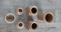 Trzy ceramiczne pojemniki - Bolesławiec — ujęcie 3