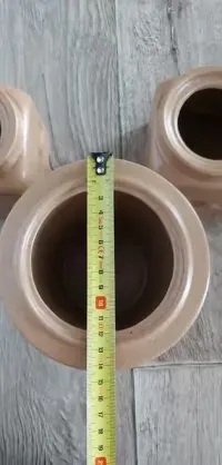 Trzy ceramiczne pojemniki - Bolesławiec — ujęcie 5