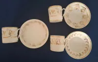 Trzy stare porcelanowe filiżanki XIX  wiek litrony Francja — ujęcie 5