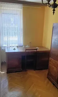 UNIKALNY KOMPLET GABINETOWY W STYLU ART DECO – Dwustronne Biurko z Witryną + Wielka Biblioteka — ujęcie 2