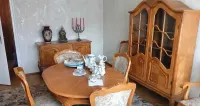 UNIKAT! Kompletna Jadalnia „BOGDANA” 1984 r. – Rumuński Chippendale (12 elementów) – STAN IDEALNY! — ujęcie 2