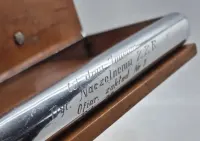Unikat Szkatułka Papierośnica Pamiątka 1949 r.Rower PRL Romet ZZR — ujęcie 2