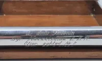 Unikat Szkatułka Papierośnica Pamiątka 1949 r.Rower PRL Romet ZZR — ujęcie 3