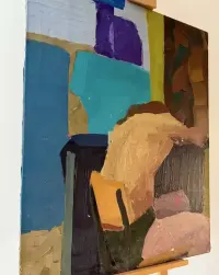 Unikatowy Obraz  AKT MĘSKI – Mateusz BidelKolekcja Festiwalowa 80x100 cm Polska Młoda sztuka  Inwestycja — ujęcie 2