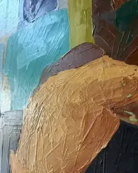 Unikatowy Obraz  AKT MĘSKI – Mateusz BidelKolekcja Festiwalowa 80x100 cm Polska Młoda sztuka  Inwestycja — ujęcie 4