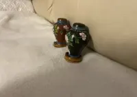Vintage amfora miniatura  antyk zdobiona techniką cloisonne — ujęcie 4