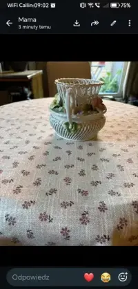 Vintage porcelana Apulum Romania – ozdobny koszyczek — ujęcie 3