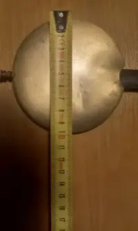 Wahadło starego zabytkowego zegara około 31 cm — ujęcie 5