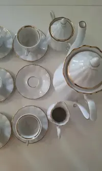 Wałbrzych Fryderyka serwis espresso mokka porcelana PRL złoty rant — ujęcie 2