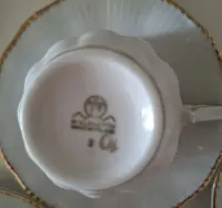 Wałbrzych Fryderyka serwis espresso mokka porcelana PRL złoty rant — ujęcie 5