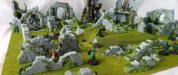 Wargaming Teren – duży zestaw ruin miasta 22 elementy (malowane) — ujęcie 3
