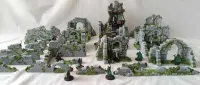 Wargaming Teren – duży zestaw ruin miasta 22 elementy (malowane) — ujęcie 5