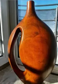 Wazon/dzban ceramiczny 50cm, brąz, nowy. — ujęcie 4