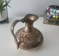 Wazon dzbanek mosiężny retro vintage lata 60-te Indie — ujęcie 5