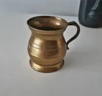 Wazon flakon dzbanek mosiężny Indie Retro vintage lata 60-te — ujęcie 4
