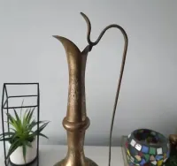 Wazon flakon dzbanek mosiężny retro vintage Dubaj — ujęcie 4
