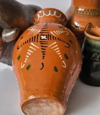 Wazon piękna stara ceramika Chmielno 30 cm — ujęcie 5