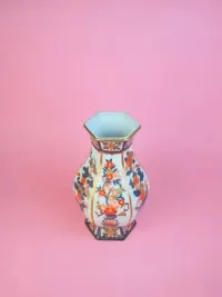Wazon porcelana chińska złocony ręcznie malowany orient azja — ujęcie 2